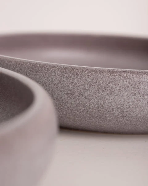 HKliving Bold&basic Ceramics Deep Plate Purple Set Of 2 4 HKliving Bold&basic Ceramics Deep Plate Purple Set Of 2