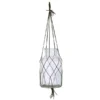 HKliving Glass Planter With Macrame Leather Hanging