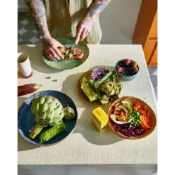 HKliving 70s Ceramics Salad Bowl - Peat