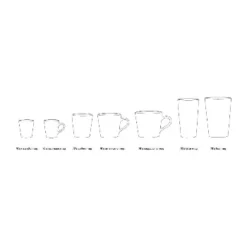 HKliving 70s Ceramics Handleless Latte Mug - Lake