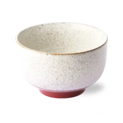 HKliving Ceramic 70's noodle bowl: frost (set of 2)