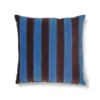 HKliving Blue/Purple striped cushion velvet, 50x50 cm