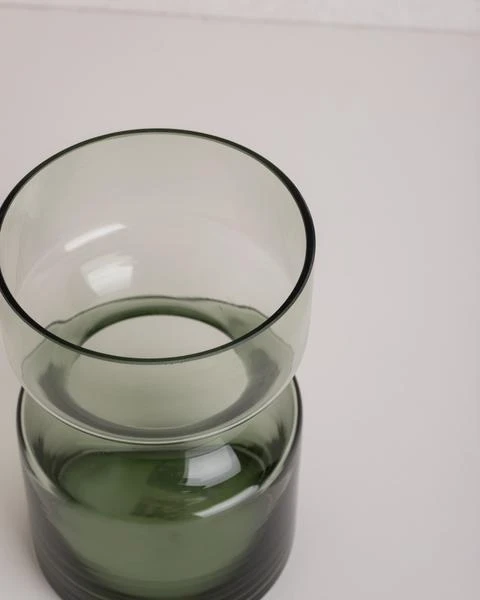 HKliving Green Glass Vase M 5 HKliving Green Glass Vase M