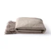 HKliving Cotton Zigzag Throw Taupe 2 HKliving Cotton Zigzag Throw Taupe