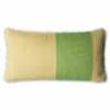 HKliving Hand Woven Wool Cushion Green 38x74cm