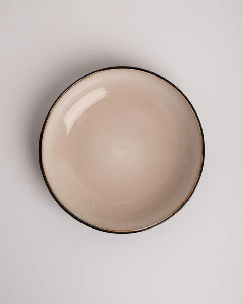 HKliving Beige Galaxy 70s Ceramic Salad Bowl 3 HKliving Beige Galaxy 70s Ceramic Salad Bowl