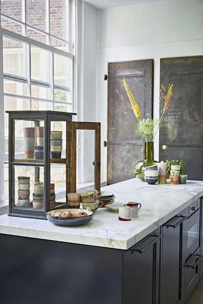 HKliving Ceramic 70 S Milk Jug Sugar Pot Set 7 HKliving Ceramic 70 S Milk Jug Sugar Pot Set