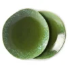 HKliving Ceramic 70 S Dinner Plates Green 2 1 HKliving Ceramic 70 S Dinner Plates Green 2