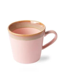HKliving Ceramic 70 S Cappuccino Mug Pink 6 HKliving Ceramic 70 S Cappuccino Mug Pink