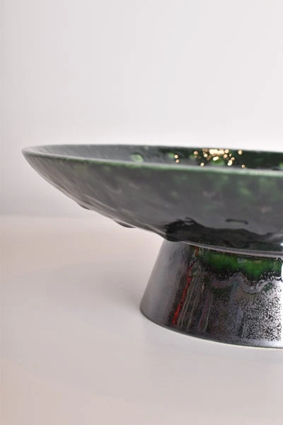 HKliving Ceramic Bowls L Dripping Green 6 HKliving Ceramic Bowls L Dripping Green