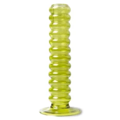 HKliving Glass Candle Holder | Large | Lime Green