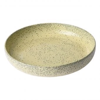 HKliving Set of 2 Yellow Gradient Deep Plate 3 HKliving Set of 2 Yellow Gradient Deep Plate