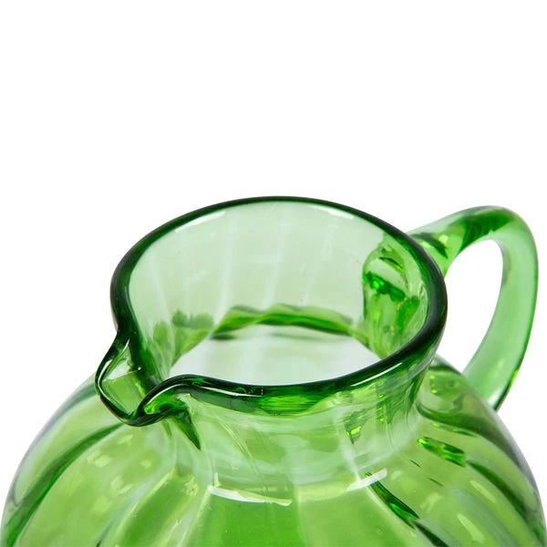 HKliving Green Glass Jug 4 HKliving Green Glass Jug