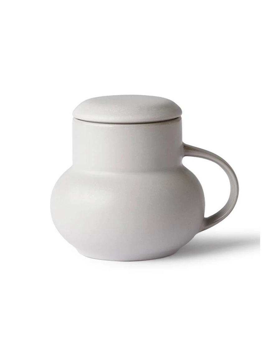 HKliving Ceramic Bubble Tea Mug M Light Grey 4 HKliving Ceramic Bubble Tea Mug M Light Grey