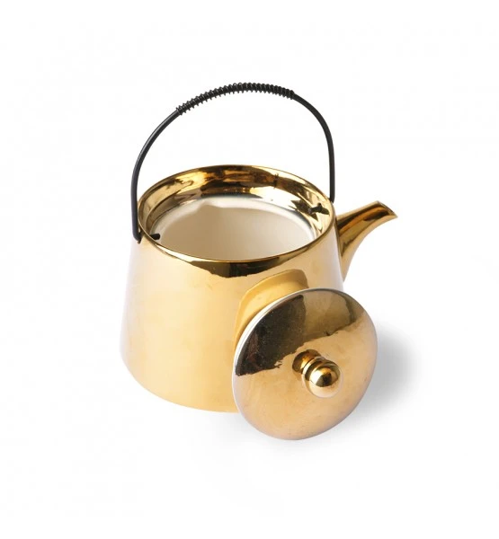 HKliving Gold Vintage Touch Tea Pot 7 HKliving Gold Vintage Touch Tea Pot