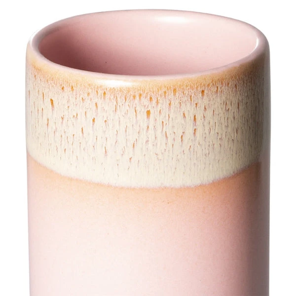 HKliving 70's Ceramics Vase Xs Pink 3 HKliving 70's Ceramics Vase Xs Pink