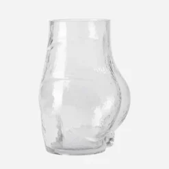 HKliving Textured Glass Bum Vase