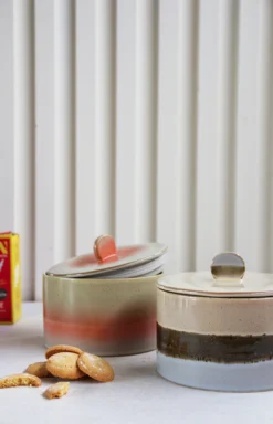 HKliving 70s Ceramics Cookie Jar Lake