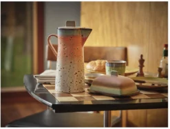 HKliving 70S CERAMICS: BUTTER DISH, MERCURY