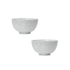 HKliving Bold & Basic Ceramics Dessert Bowls Mint Set of 2