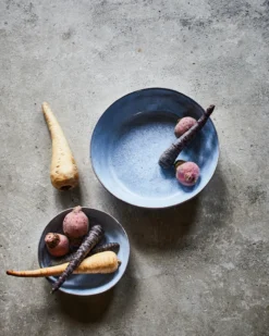 HKliving Bold & Basic Ceramics: Rustic Grey Bowl M Set of 2