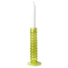 HKliving Lime Green Glass Candle Holder