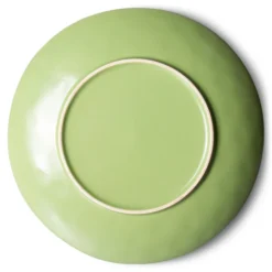 HKliving 70s Ceramics: Kiwi Dinner Plates (Set of 2)