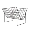 HKliving Matte Black Wire Magazine Rack