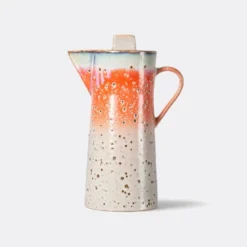 HKliving 70s Multi Colors Ceramic Coffee Pot