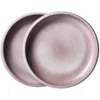HKliving Bold & Basic Ceramics: Deep Plate Purple (Set of 2) 2 HKliving Bold & Basic Ceramics: Deep Plate Purple (Set of 2)