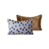 HKliving Doris Printed Cushion | Blue Brush