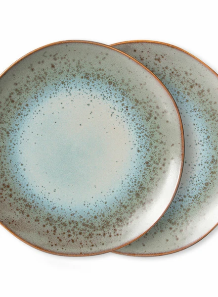 HKliving 70s Ceramics Dinner Plate In Mineral 3 HKliving 70s Ceramics Dinner Plate In Mineral
