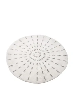 HKliving Round Swirl 120 cm Bath Mat