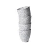 HKliving Set Of 4 Cream Speckled Coffee Cups