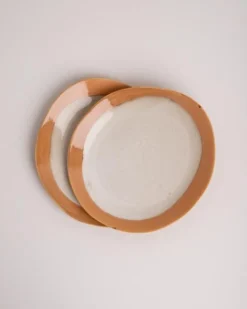 HKliving Ceramics Dinner Plate Earth