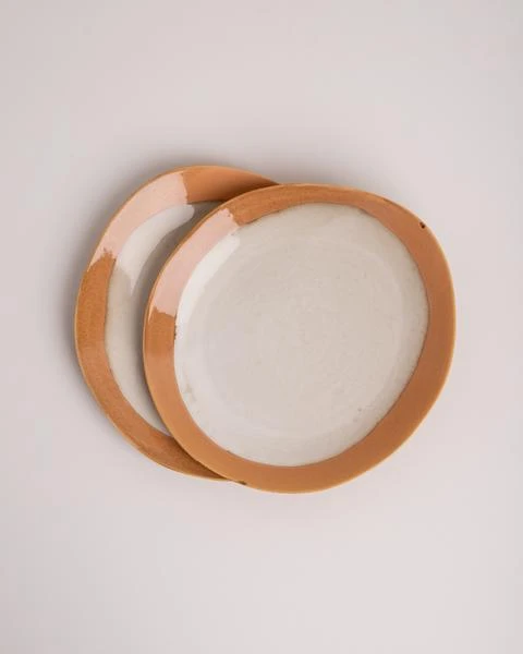 HKliving Ceramics Dinner Plate Earth 3 HKliving Ceramics Dinner Plate Earth