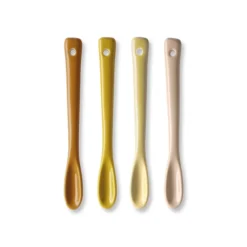 HKliving Set Of 4 Ceramic Tonal Condiment Spoons