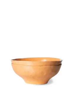 HKliving Bold & Basic Ceramics Large Bowl Orange