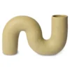 HKliving Matte Olive Twisted Vase