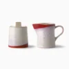 HKliving Ceramic 70's Milk Jug & Sugar Pot Frost 1 HKliving Ceramic 70's Milk Jug & Sugar Pot Frost