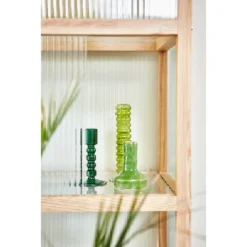 HKliving Lime Green Ceramic Candle Holder Small 11 HKliving Lime Green Ceramic Candle Holder Small