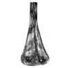 HKliving Black Twisted Glass Vase
