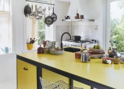 HKliving Pair Of Ochre Ceramic Tea Mugs