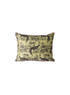 HKliving Doris Printed Silk Cushion Jungle