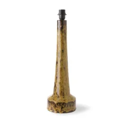 HKliving Retro Stoneware Lamp Base - Mustard