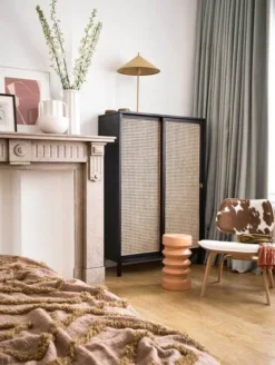 HKliving Cotton Fringe Pattern Throw