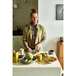 HKliving 70s Ceramics Salad Bowl - Peat