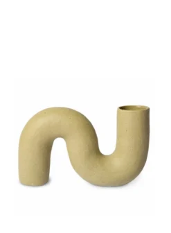 HKliving Objects Matt Olive Ceramic Twisted Vase 6 HKliving Objects Matt Olive Ceramic Twisted Vase
