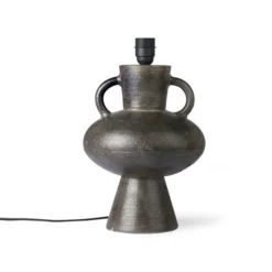 HKliving Stoneware Lamp Base Charcoal