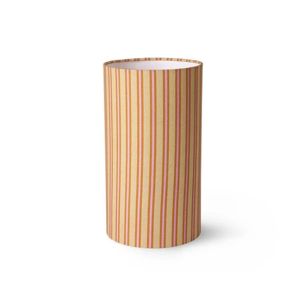 HKliving Doris Printed Cylinder Lamp Shade | Stripes 3 HKliving Doris Printed Cylinder Lamp Shade | Stripes